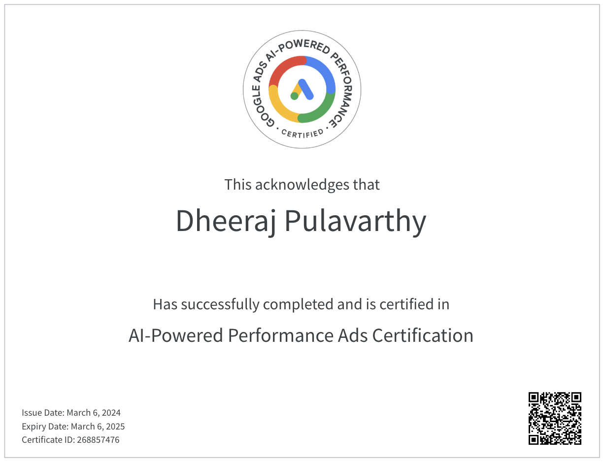 Google Ads AI-Powered Performance Certification